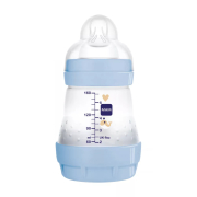 MamBaby - butelka dla niemowląt 160ml - anty-kolkowa - niebieska